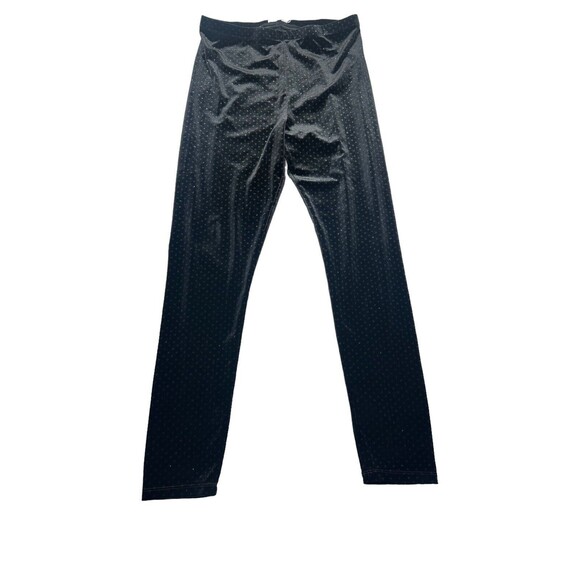 JW Los Angeles Johnny Was Black Velour Pants Women Medium Pull On - Picture 1 of 6